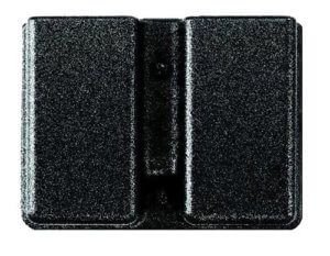 Uncle Mike’s 51371 Kydex Double Mag Case Black Kydek  Belt Clip Mount Fits Belts Up To 1.75″  Compatible With Single Stack Magazines