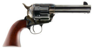 Taylors & Company 550897 1873 Cattleman SAO 45 Colt (LC) Caliber with 5.50″ Blued Finish Barrel  6rd Capacity Blued Finish Cylinder  Color Case Hardened Finish Steel Frame & Walnut Grip