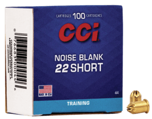 CCI 0044 Noise Blanks 22Short 100rd Box CCI 0044 Noise Blanks 22Short 100rd Box