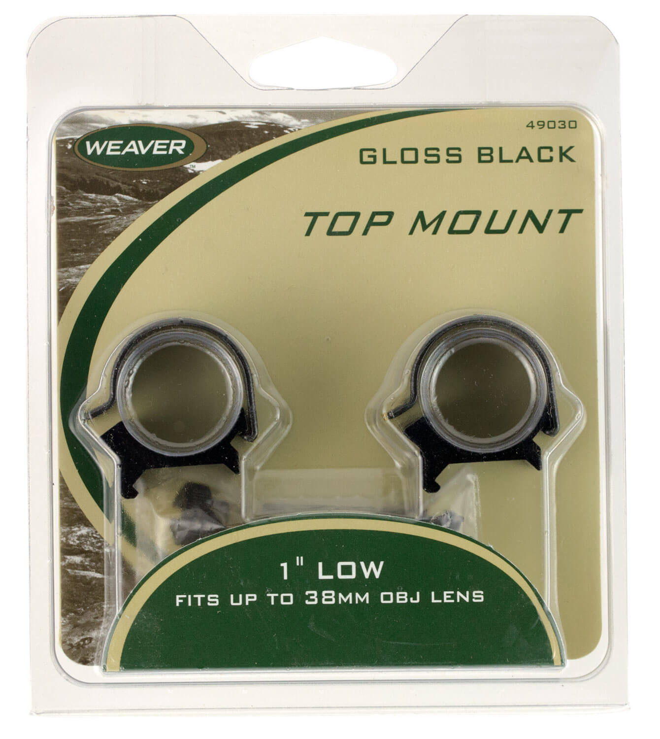 Weaver Mounts 49121 Detachable Top Mount Rings Matte Black 30mm Medium Weaver Mounts 49121 Detachable Top Mount Rings Matte Black 30mm Medium