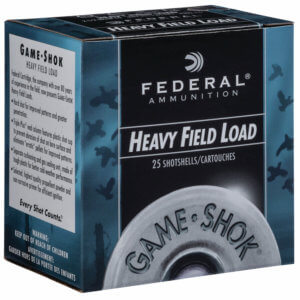 Federal H20275 Game-Shok Heavy Field 20Gauge 2.75″ 1oz 7.5Shot 25rd Box Federal H20275 Game-Shok Heavy Field 20Gauge 2.75″ 1oz 7.5Shot 25rd Box