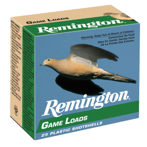 Remington Ammunition 20028 Game Load  12 Gauge 2.75″ 1 oz 6 Shot 25rd Box/ 10 Cs