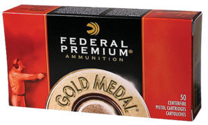 Federal GM45A Premium Gold Medal 45ACP 230gr Full Metal Jacket 50rd Box