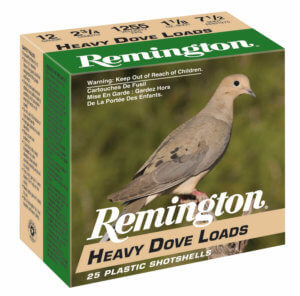 Remington Ammunition 28755 Heavy Dove Loads  12 Gauge 2.75″ 1 1/8 oz 7.5 Shot 25rd Box/ 10 Cs