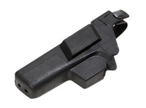 Glock HO17045 Duty  Holster OWB Black Polymer w/Thumb Break Retention Strap  For Use w/Glock 17 Gen3 4&5/22 Gen 3&4 Only/31 Gen3&4  Fits 1.77″ (45mm) Belt  Right Hand