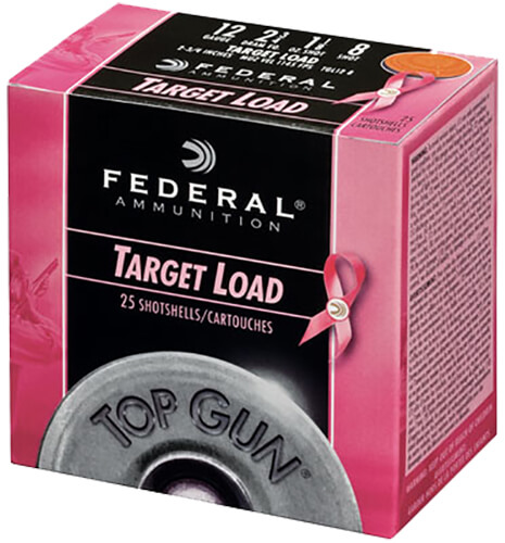 Federal TGL12P8 Top Gun Special Edition Pink 12Gauge 2.75″ 1 1/8oz 8Shot 25rd Box