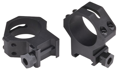 Weaver Mounts 48364 Skeleton Rings Four-Hole Black Anodized Aluminum 30mm Tube Low Weaver Mount Weaver Mounts 48364 Skeleton Rings Four-Hole Black Anodized Aluminum 30mm Tube Low Weaver Mount