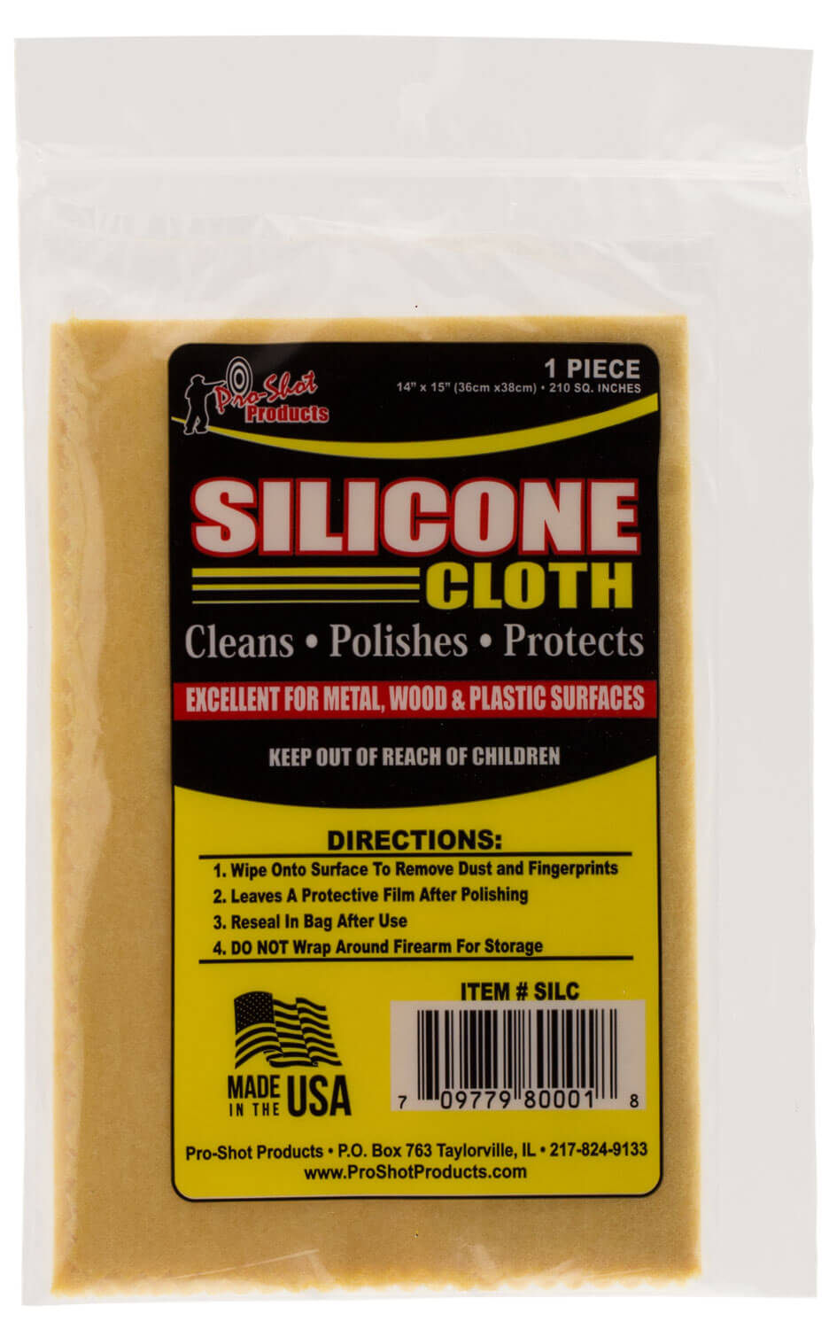Pro-Shot SILC Silicone Cleaning Cloth Cotton 14″x15″ Pro-Shot SILC Silicone Cleaning Cloth Cotton 14″x15″
