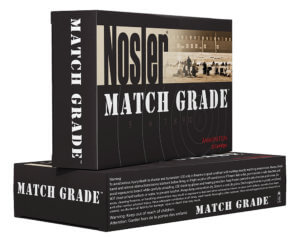 Nosler 43136 Match Grade Target 338 Lapua Mag 300 gr Custom Competition Hollow Point Boat-Tail (CCHPBT) 20rd Box