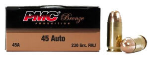 PMC 45ABP Bronze Battle Pack 45 ACP 230 gr 830 fps Full Metal Jacket (FMJ) 250rd Box