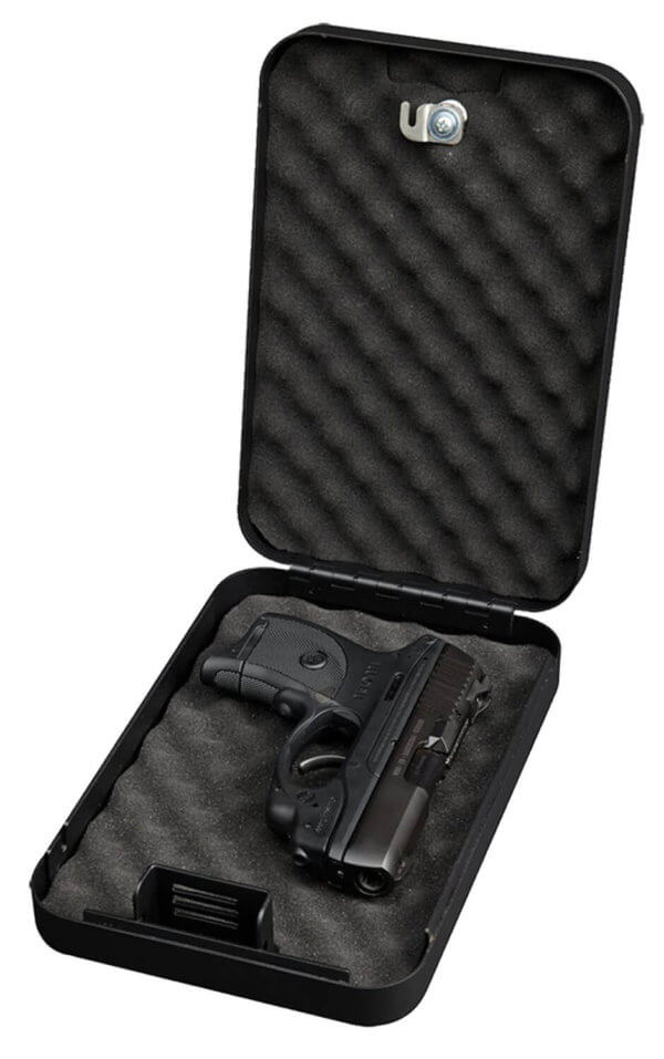 Bulldog BD1121 Personal Vault Key Entry Black Powder Coat Steel Holds 1 Handgun 9.50 L x 6.50″ W x 2″ D” Bulldog BD1121 Personal Vault Key Entry Black Powder Coat Steel Holds 1 Handgun 9.50 L x 6.50″ W x 2″ D”