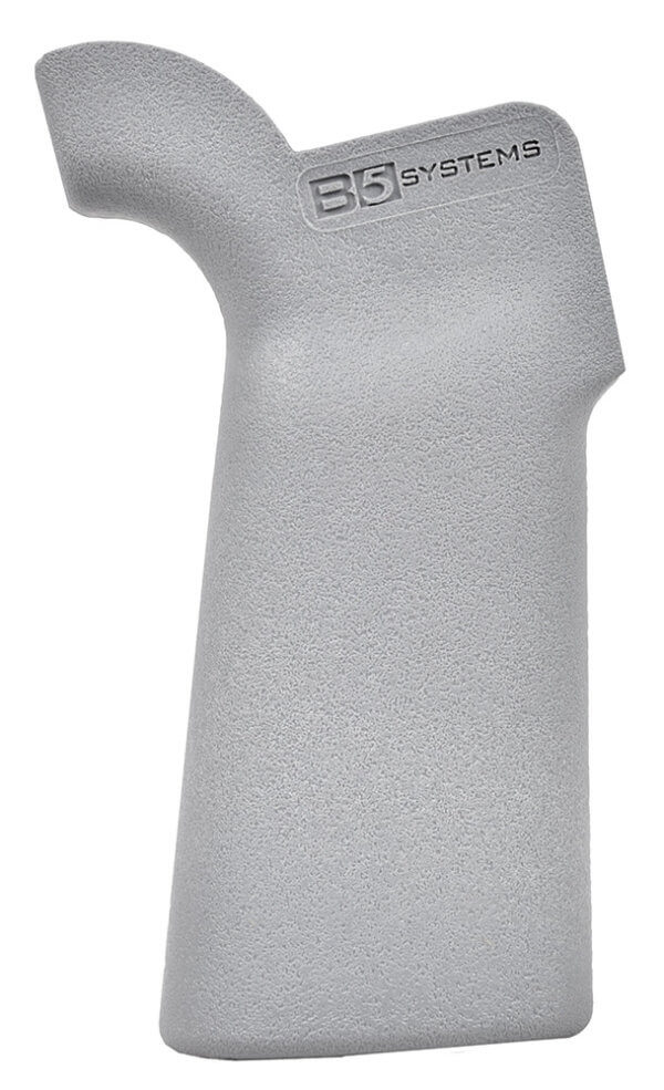 B5 Systems PGR1118 Type 23 P-Grip Made of Polymer With Gray Finish for AR-15 M4