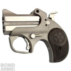 Bond Arms BARN Roughneck  38 Special/357 Mag 2rd Shot 2.50″ Stainless Steel Barrel/Black Rubber Grips