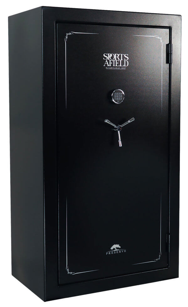 Sports Afield SECSA7240P Preserve SA7240P Keypad/Key Entry Black Steel Holds 60 + 8 72″ H x 40″ W x 25″ D Fireproof- Yes Sports Afield SECSA7240P Preserve SA7240P Keypad/Key Entry Black Steel Holds 60 + 8 72″ H x 40″ W x 25″ D Fireproof- Yes
