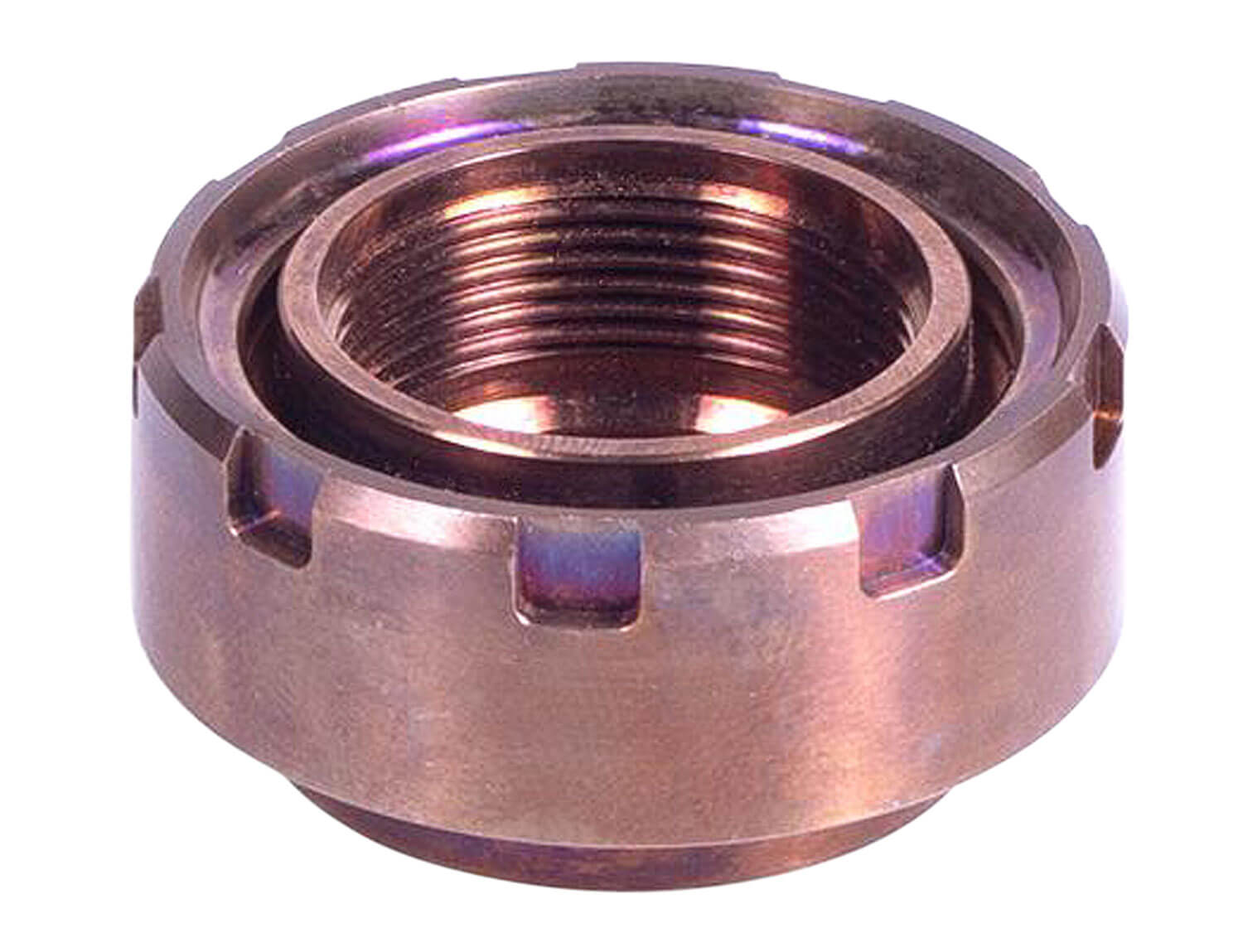 Q LLC PLANBASR Plan-B ASR Silencer Mount 30 Cal 17-4 Stainless Steel Copper Q LLC PLANBASR Plan-B ASR Silencer Mount 30 Cal 17-4 Stainless Steel Copper