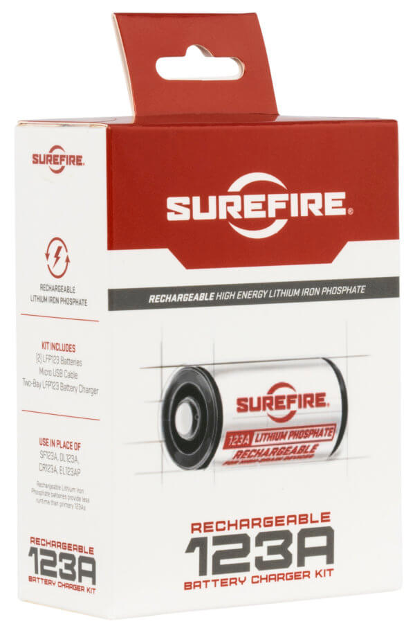 SureFire SFLFP123KIT AC/DC Wall Charger Kit  CR123A