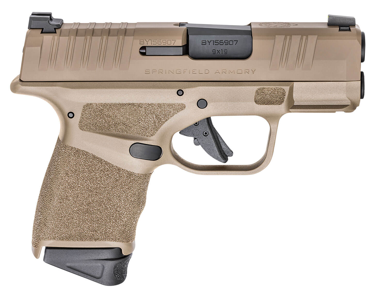 Springfield Armory HC9319F Hellcat Micro-Compact Frame 9mm Luger 13+1/11+1 3″ Melonite Steel Barrel Flat Dark Earth Cerakote Serrated Steel Slide Flat Dark Earth Polymer Frame w/Picatinny Rail Springfield Armory HC9319F Hellcat Micro-Compact Frame 9mm Luger 13+1/11+1 3″ Melonite Steel Barrel Flat Dark Earth Cerakote Serrated Steel Slide Flat Dark Earth Polymer Frame w/Picatinny Rail