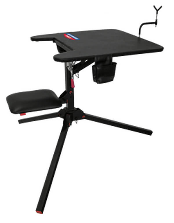 Birchwood Casey MSB300 Swivel Action Shooting Bench Black Steel  29″ W x 29″ L