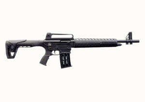 Charles Daly 930190 AR-12S  Full Size Frame 12 Gauge Semi-Auto 3″ 5+1 20″ Blued Steel Barrel  Black Anodized Aluminum Receiver w/Carry Handle  Black Fixed w/Adj Comb Synthetic Stock  Black Polymer Grip