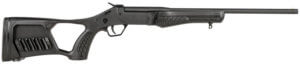 Rossi SSP1BK Tuffy Single Shot 410 Gauge with 18.50″ Barrel  3″ Chamber  1rd Capacity  Matte Black Metal Finish & Black Fixed Thumbhole with Shell Holder Stock Right Hand (Youth)