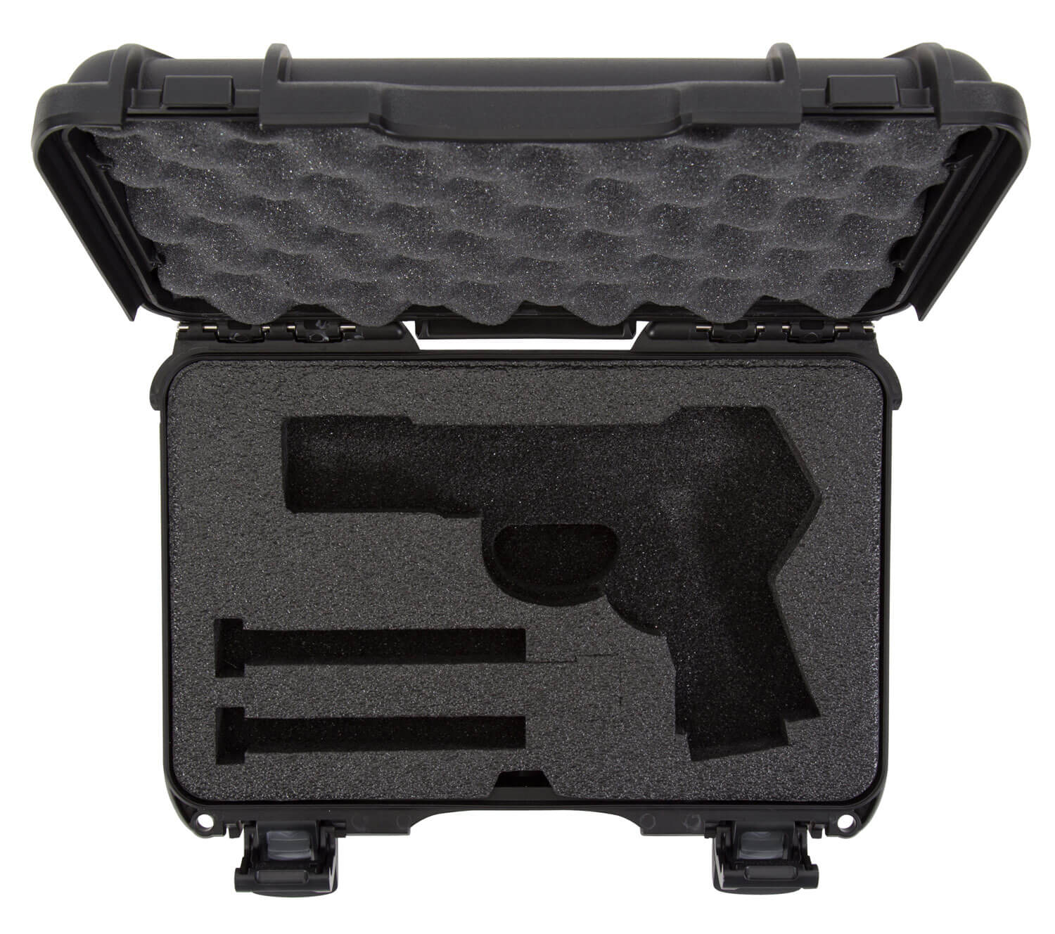 Nanuk 909CLASG1 909 Classic Gun Case Waterproof & Airline Approved Black Polyethylene w/ Closed-Cell Foam 11.44″ L x 7″ W x 3.68″ H Interior Dimensions Nanuk 909CLASG1 909 Classic Gun Case Waterproof & Airline Approved Black Polyethylene w/ Closed-Cell Foam 11.44″ L x 7″ W x 3.68″ H Interior Dimensions