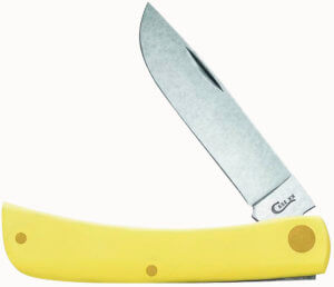 Case 00032 Sod Buster Jr. 2.80″ Folding Skinner Plain Tumble Polish Chrome Vanadium Steel Blade/Yellow Synthetic Handle Case 00032 Sod Buster Jr. 2.80″ Folding Skinner Plain Tumble Polish Chrome Vanadium Steel Blade/Yellow Synthetic Handle