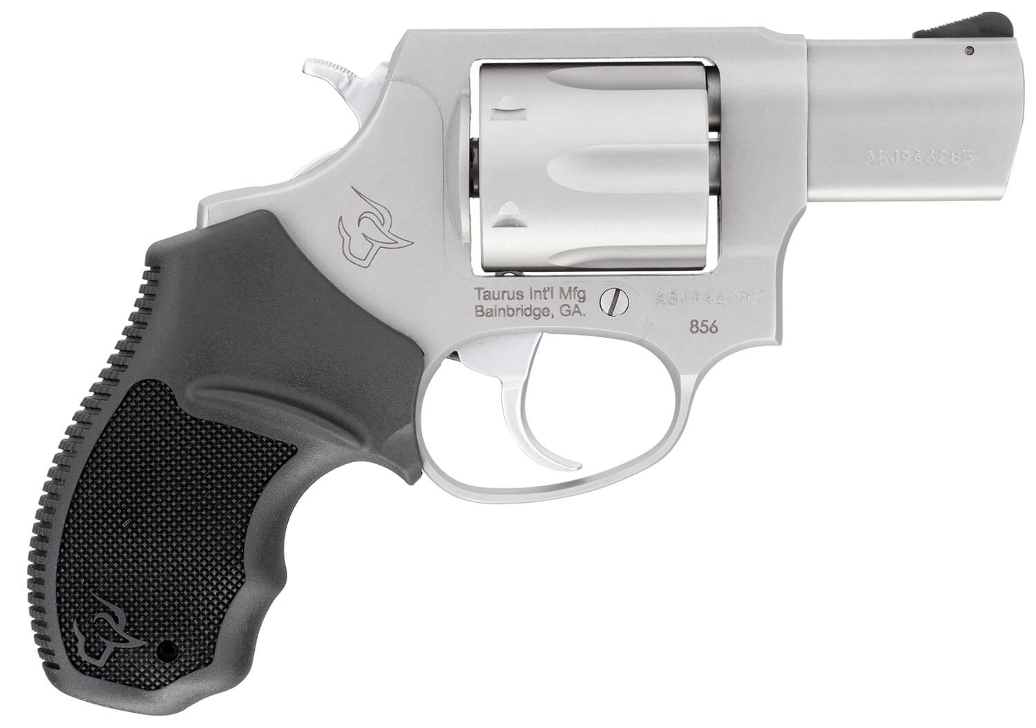 Taurus 285629 856 *CA Compliant Small Frame 38 Special +P 6rd 2″ Matte Stainless Barrel Cylinder & Frame Black Soft Rubber Finger Groove Grip Transfer Bar Safety Exposed Hammer Taurus 285629 856 *CA Compliant Small Frame 38 Special +P 6rd 2″ Matte Stainless Barrel Cylinder & Frame Black Soft Rubber Finger Groove Grip Transfer Bar Safety Exposed Hammer