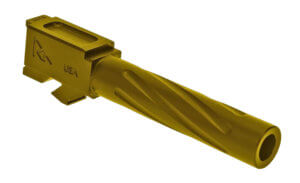 Rival Arms RA20G101E Precision V1 Drop-In Barrel 9mm Luger 4.49″ Gold PVD Finish 416R Stainless Steel Material for Glock 17 Gen3-4