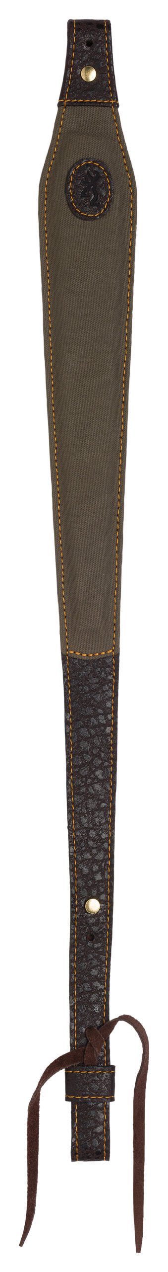 Browning 12250484 Laredo Sling made of Olive Cotton Canvas with Leather Trim 25.50″-35.50″ OAL & Adjustable Design for Rifles Browning 12250484 Laredo Sling made of Olive Cotton Canvas with Leather Trim 25.50″-35.50″ OAL & Adjustable Design for Rifles