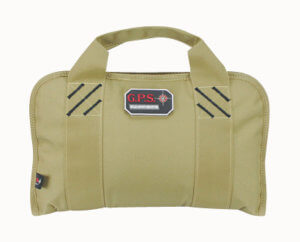GPS Bags 1308PCT Double Pistol Case Tan Nylon w/ Visual ID Storage System GPS Bags 1308PCT Double Pistol Case Tan Nylon w/ Visual ID Storage System