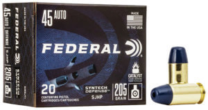 Federal S45SJT2 Syntech Defense 45ACP 205gr Segmented Jacketed Hollow Point 50rd Box