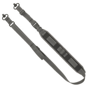 GrovTec US Inc GTSL128 QS 2-Point Sentinel with Wolf Gray Finish Adjustable Design & Push Button Swivels for Rifle/Shotgun GrovTec US Inc GTSL128 QS 2-Point Sentinel with Wolf Gray Finish Adjustable Design & Push Button Swivels for Rifle/Shotgun