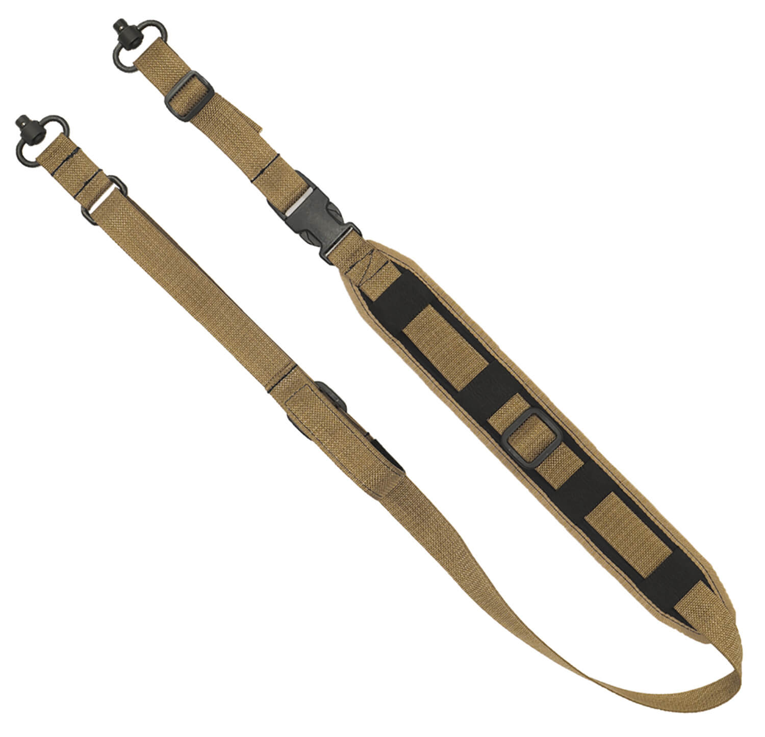 GrovTec US Inc GTSL129 QS 2-Point Sentinel with Coyote Brown Finish Adjustable Design & Push Button Swivels for Rifle/Shotgun GrovTec US Inc GTSL129 QS 2-Point Sentinel with Coyote Brown Finish Adjustable Design & Push Button Swivels for Rifle/Shotgun