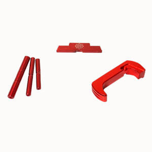 Cross Armory CRG5OKRD 3 Piece Kit Extended Compatible w/ Glock 26 Gen5 Compatible w/Glock 17/19/26/34 Gen5 Red Anodized Steel/Aluminum Cross Armory CRG5OKRD 3 Piece Kit Extended Compatible w/ Glock 26 Gen5 Compatible w/Glock 17/19/26/34 Gen5 Red Anodized Steel/Aluminum