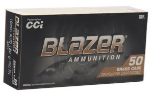 CCI 5221 Blazer Brass Handgun 10mmAuto 180gr Full Metal Jacket 50rd Box CCI 5221 Blazer Brass Handgun 10mmAuto 180gr Full Metal Jacket 50rd Box