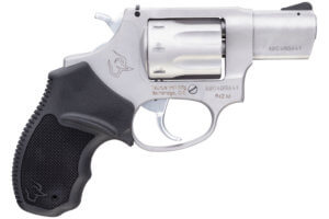 Taurus 2942M029 942  22 WMR 8rd 2″ Barrel  Overall Matte Finish Stainless Steel & Finger Grooved Black Polymer Grip