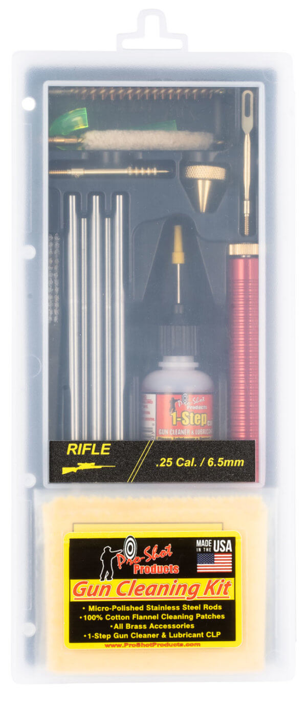 Pro-Shot R2565KIT Classic Box Kit .25/ 6.5mm Cal Rifle/Black Plastic Case Pro-Shot R2565KIT Classic Box Kit .25/ 6.5mm Cal Rifle/Black Plastic Case