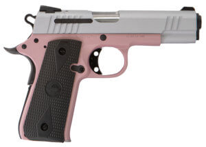 Citadel CIT380ROSE M1911 Baby Compact Frame 380 ACP 7+1  3.75″ Stainless Steel Barrel  Silver Serrated Steel Slide  Rose Cerakote Aluminum Frame w/Beavertail  Ambidextrous