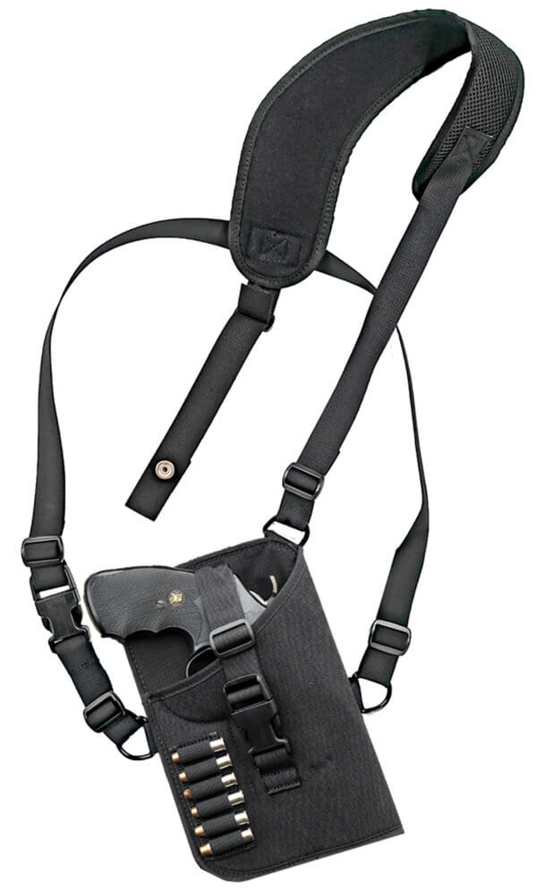 GrovTec US Inc GTHL15102R Trail Pack Shoulder Black Nylon Harness Fits Med/Lg DA Revolver Fits 3-4″ Barrel Right Hand GrovTec US Inc GTHL15102R Trail Pack Shoulder Black Nylon Harness Fits Med/Lg DA Revolver Fits 3-4″ Barrel Right Hand