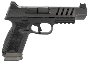 FN 66100843 509 LS Edge 9mm Luger 17+1 5″ Black Steel Barrel  Graphite PVD Lightening Cut/Optic Cut/Serrated Steel Slide  Matte Black Polymer Frame w/Picatinny Rail  Black Interchangeable Backstrap Grip