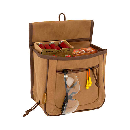Allen 8332 Rival Double Compartment Shell Bag Tan Canvas Holds 2 Boxes of 2 3/4″ 12 Gauge Shells Side By Side Allen 8332 Rival Double Compartment Shell Bag Tan Canvas Holds 2 Boxes of 2 3/4″ 12 Gauge Shells Side By Side