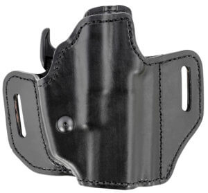 Bianchi 52831 Allusion Assent Pro-Fit OWB Size 13b Black Leather Belt Slide Compatible w/Glock 19/Ruger Security-9/FN FNS Belt Up to 1.50″ Wide Right Hand
