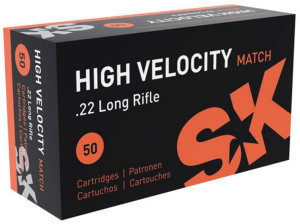 SK 420137 High Velocity 22 LR 40 gr High Velocity Match 50rd Box SK 420137 High Velocity 22 LR 40 gr High Velocity Match 50rd Box