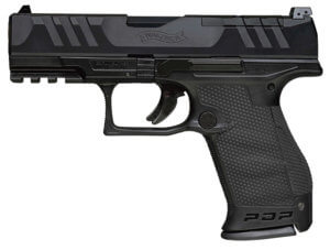 Walther Arms 2851229 PDP  Compact 9mm Luger 15+1 4″ Black Polygonal Rifled Barrel  Black Optic Ready/Serrated Slide  Black Polymer Frame w/Picatinny Rail  Black Performance Duty Texture Grips Ambidextrous