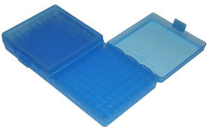 MTM Case-Gard P2004524 Case-Gard 200 Series Multi-Caliber Handgun Clear Blue Polypropylene 200 rds