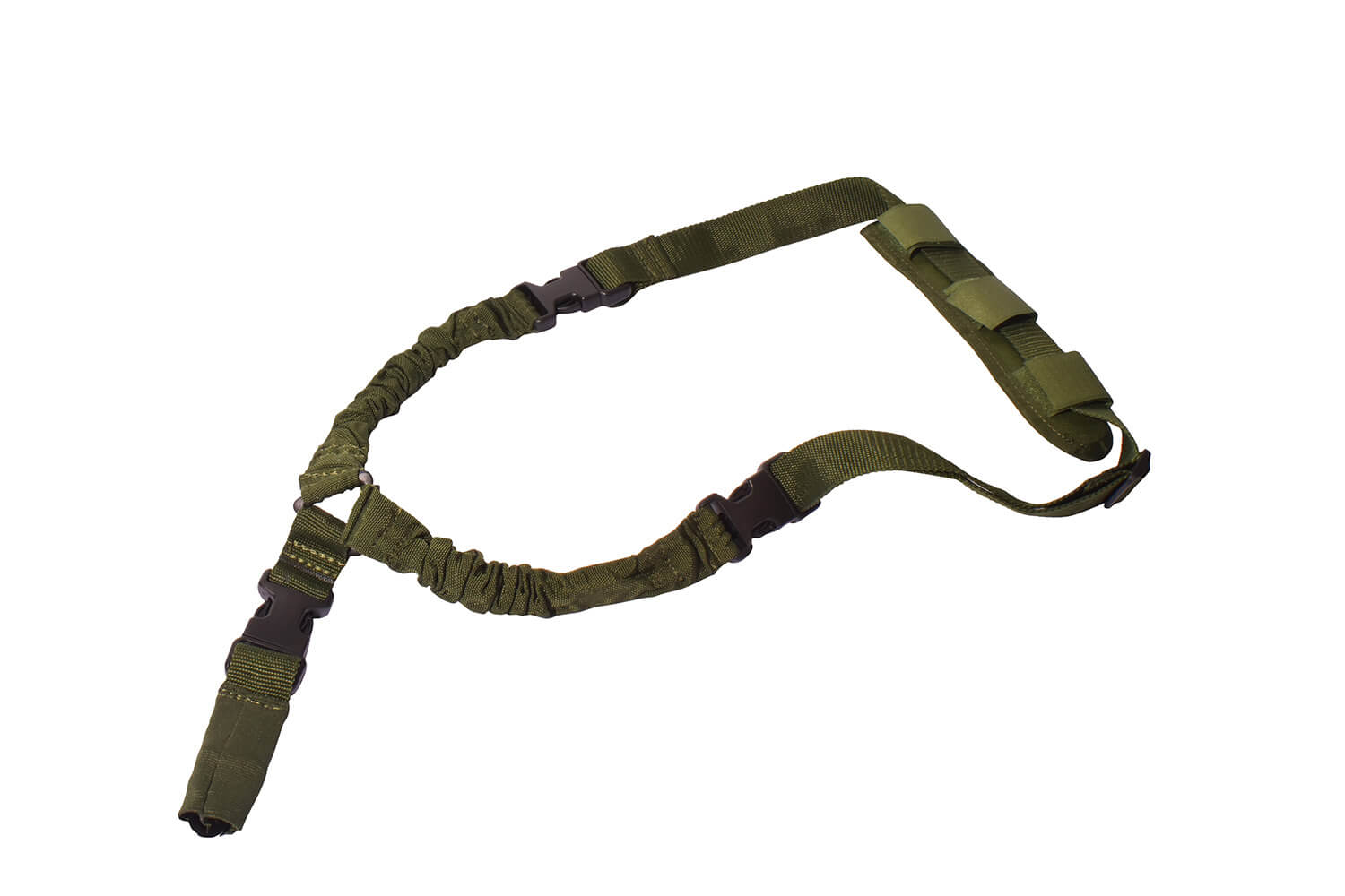 Rukx Gear ATICT1PSG Tactical Single Point Sling 1.25″ Wide Adjustable Bungee made of Green Nylon with Foam Padding & Side Release Buckles Rukx Gear ATICT1PSG Tactical Single Point Sling 1.25″ Wide Adjustable Bungee made of Green Nylon with Foam Padding & Side Release Buckles