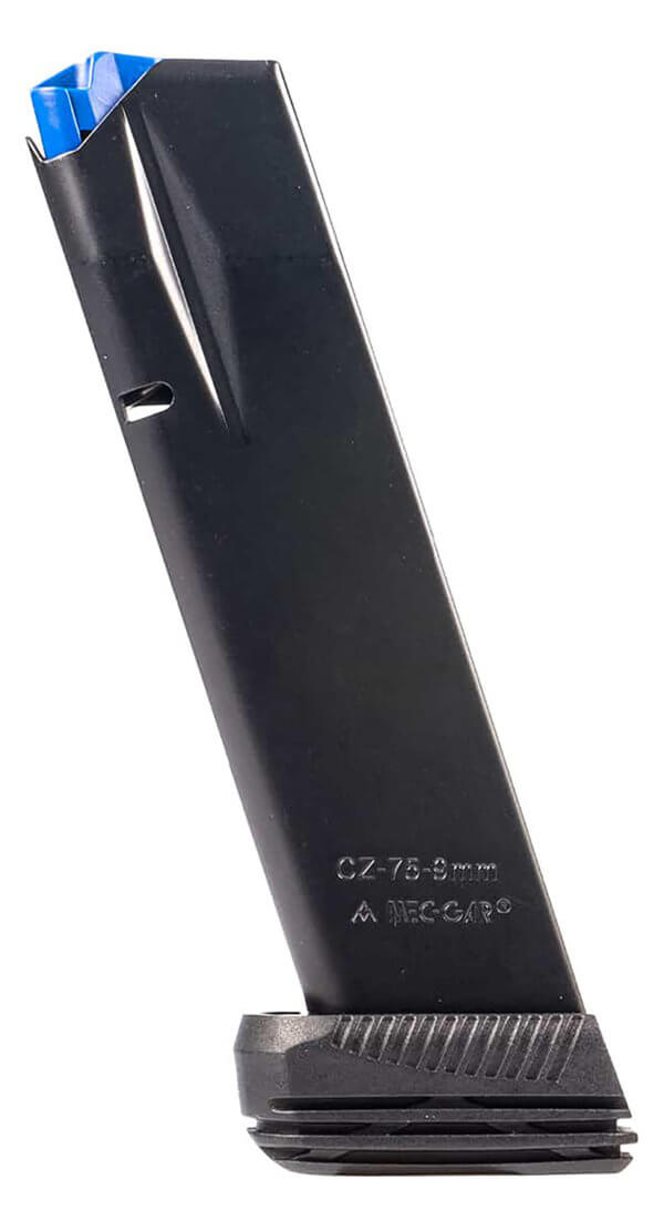 Mec-Gar MGCZ7519M Standard  19rd Extended 9mm Luger Fits CZ75B/CZ Shadow 2/CZ 75 SP-01/CZ Shadow/CZ 85B Blued w/Anti-Friction Coating Carbon Steel