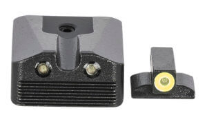 Meprolight USA 412213121 Hyper-Bright Black | Green Tritium with Yellow Phosphorescent Outline Front Sight Green Tritium with Black Outline Rear Sight Set Meprolight USA 412213121 Hyper-Bright Black | Green Tritium with Yellow Phosphorescent Outline Front Sight Green Tritium with Black Outline Rear Sight Set