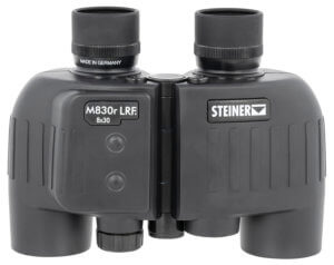 Steiner 2680 M830r Laser Rangefinder 8x 30mm Mil Radian Ranging Reticle  Floating Prism Auto Focus  Black Makrolon w/Rubber Armor