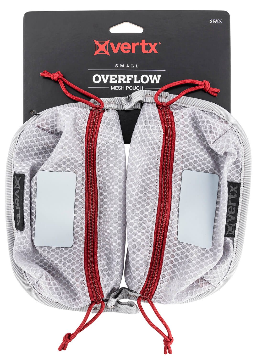 Vertx VTX5195AGYNA Overflow Pouch 2 pk Small Size made of White Nylon with Mesh & Red Accents YKK Zipper & Durable Hook Back Panels 5″ W x 5″ H Dimensions Vertx VTX5195AGYNA Overflow Pouch 2 pk Small Size made of White Nylon with Mesh & Red Accents YKK Zipper & Durable Hook Back Panels 5″ W x 5″ H Dimensions